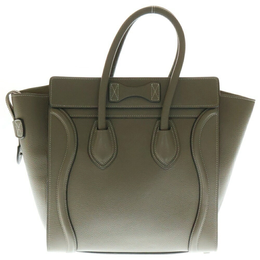 CELINE Luggage Shopper Suri Handbag Tote Bag Greige Gray Leather - Picture 2 of 6